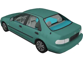 Honda Civic EG Sedan (1993) 3D Model