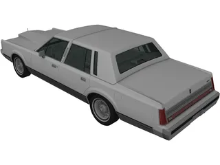 Lincoln Town Car (1989) 3D Model