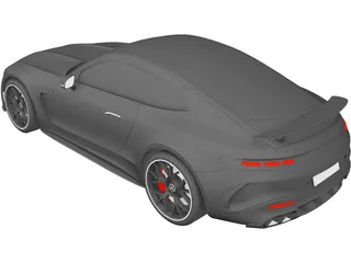 Mercedes-AMG GT Coupe (2024) 3D Model