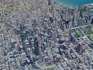 Chicago City, USA (2023) 3D Model