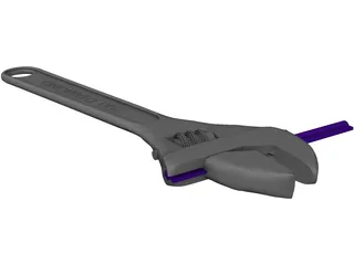 Adjustable Wrench 3D Model