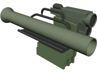 MILAN Anti-Tank Missile 3D Model