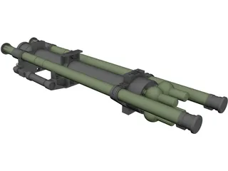 Strelets Missile Launcher 3D Model