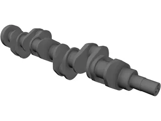 Crankshaft Cummins Diesel 3D Model