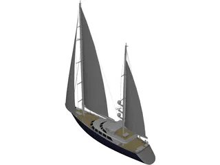 Yacht 3D Model