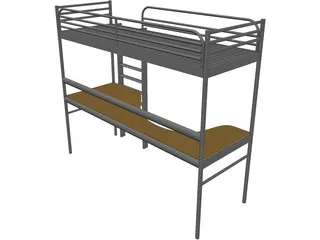 Endo Bed and Desk 3D Model