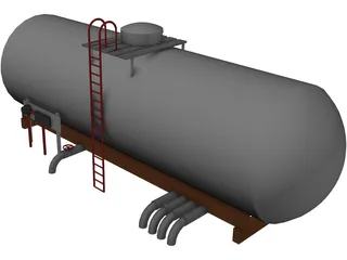 Oil Tank 3D Model