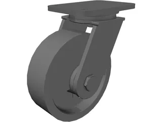 Caster Wheel 3D Model