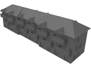 Apartment Building 3D Model