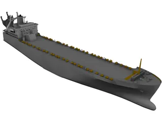 Tanker Ship 3D Model