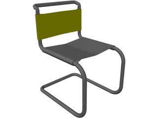 Ludwig Meis van der Rohe Chair 3D Model