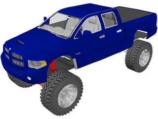 Dodge Ram 4x4 (2005) [Lifted] 3D Model