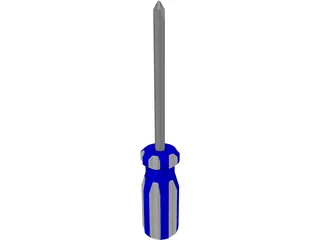 Phillips Head Screwdriver 3D Model