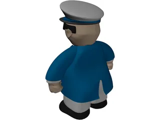 Captain 3D Model