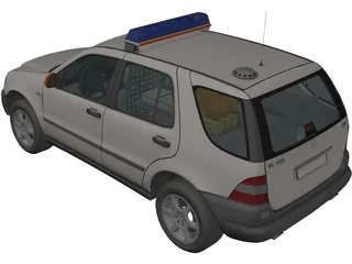 Mercedes-Benz ML-class Police 3D Model