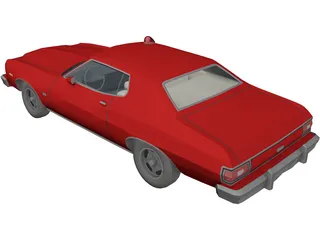 Ford Gran Torino 3D Model