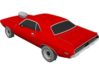 Dodge Challenger 383 Magnum 3D Model