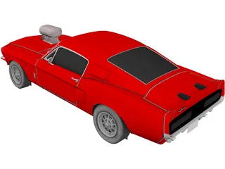 Ford Mustang Shelby Cobra G.T.500 3D Model