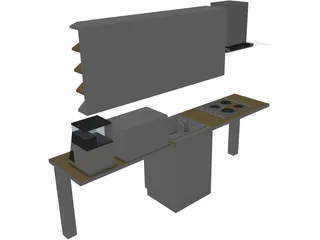 Kitchen Lineal 3D Model