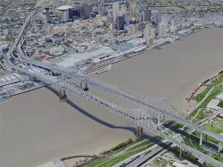 New Orleans City, USA (2023) 3D Model