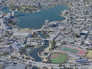 Oakland City, USA (2022) 3D Model