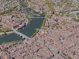 Toulouse City, France (2022) 3D Model