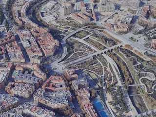 Madrid City, Spain (2022) 3D Model