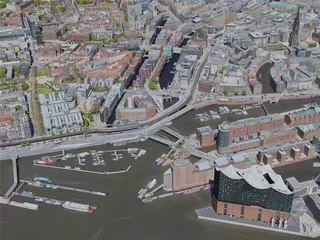 Hamburg City, Germany (2023) 3D Model