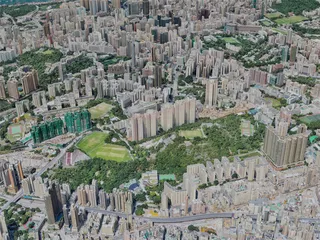 Hong Kong City, China (2023) 3D Model