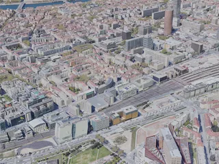 Lyon City, France (2023) 3D Model