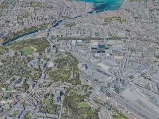 Geneva City, Switzerland (2023) 3D Model