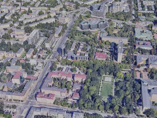 Lodz City, Poland (2023) 3D Model