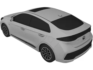 Hyundai IONIQ Facelift (2021) 3D Model