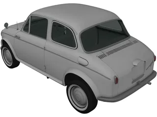 Mitsubishi Colt 500 (1960) 3D Model