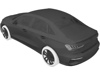 Audi A3 Sedan (2021) 3D Model