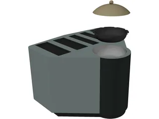 Modern Toaster 3D Model