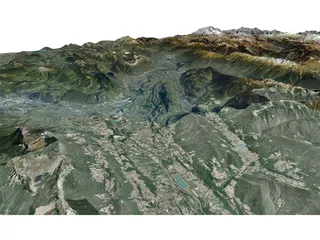 Mountains Alps Pralognan la Vanoise 3D Model