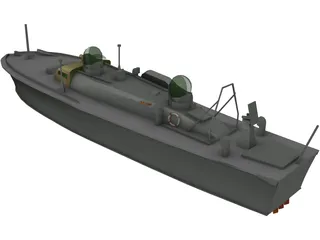 Demora Military Ship 3D Model