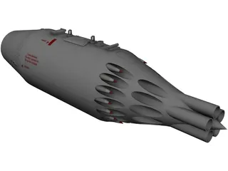 UB-32-57M 57mm Rocket Pod 3D Model