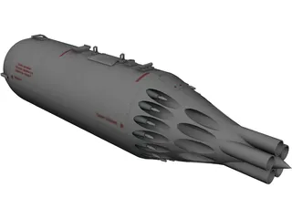 UB-32-73A 57mm Rocket Pod 3D Model