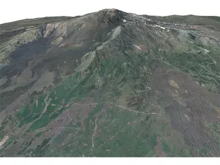 Mount Etna 3D Model