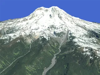 Mount Rainier 3D Model