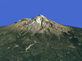 Mount Shasta 3D Model