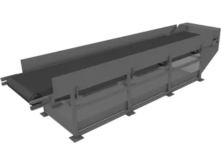 Conveyor Belt 5m 3D Model