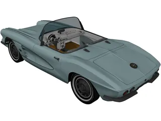 Chevrolet Corvette (1961) 3D Model