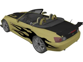 Honda S2000 [Tuned] 3D Model