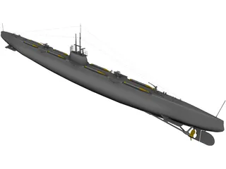 Pantera Bars Submarine 3D Model