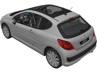 Peugeot 207 3D Model