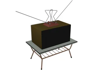 Old TV 3D Model