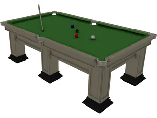 Pool Table 3D Model